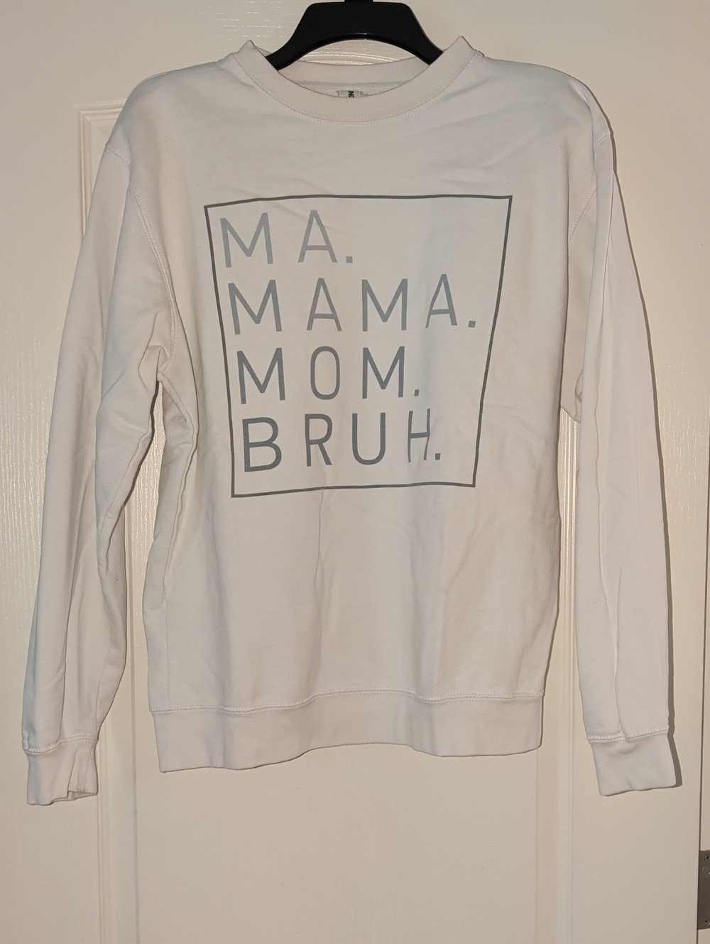White Graphic Crewneck Sweater - Unknown Brand